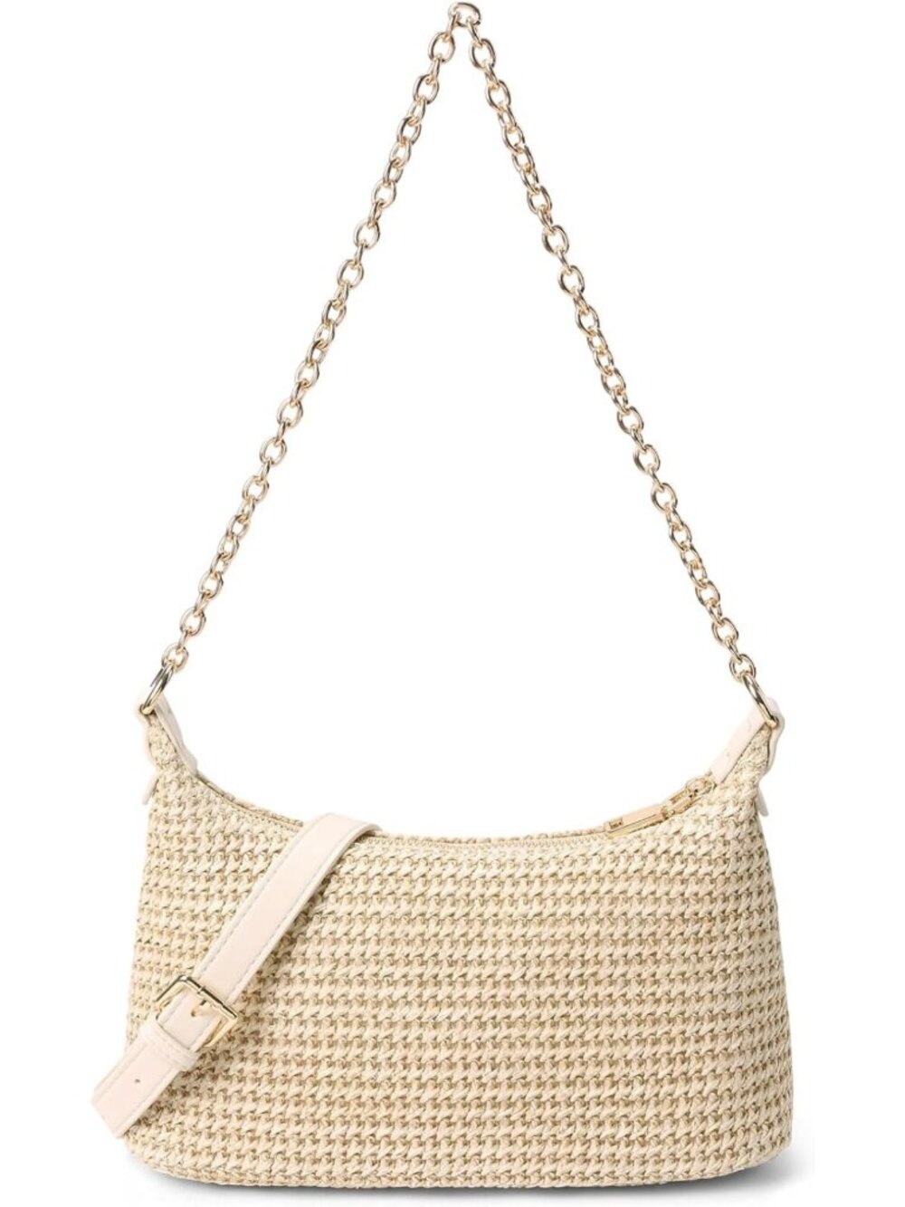 Boho Straw Shoulder Bag for Women | Woven Beach Purse & Summer Crossbody Bag